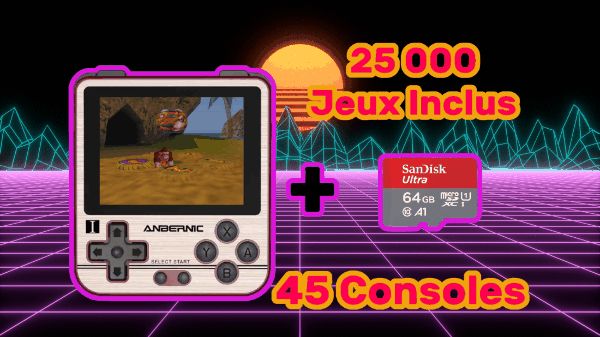 Console Portable Découverte Anbernic RG280V - 25 000 Jeux Inclus